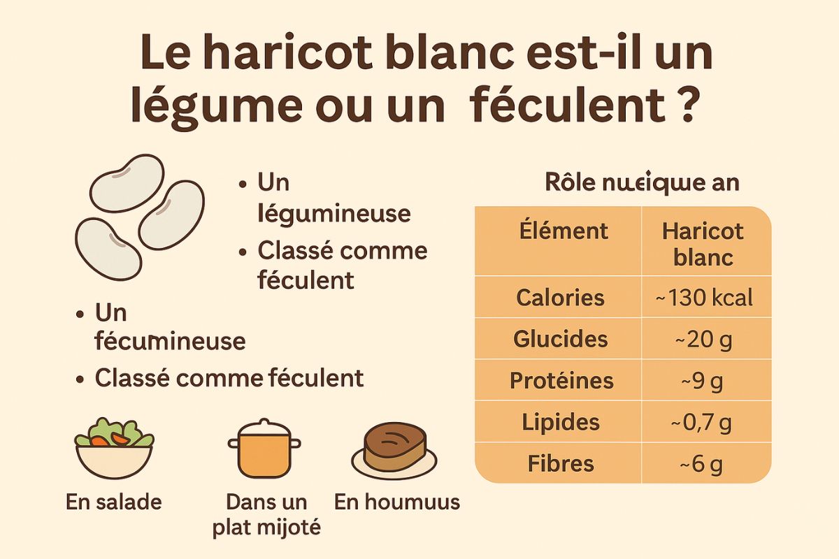 haricot blanc _ légume ou bien féculent _ synthèse et tableau de comparaison
